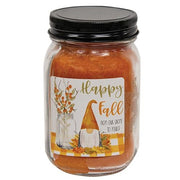 Happy Fall Gnome Pumpkin Pie Pint Jar Candle (Pack of 12)