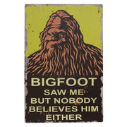 Bigfoot Tin Sign  (3 Count Assortment)