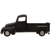 Black Distressed Metal Wall Truck