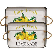 Farm Fresh Lemonade Trays (Set of 2)