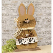 Chubby "Welcome" Bunny on Base - 24"