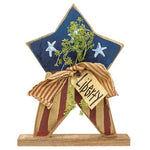 Patriotic Star on Base with "Liberty" Tag