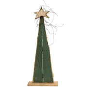 Rustic Wood Pointy Tree - 24" (3 Count Assortment)
