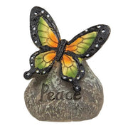 Resin Butterfly Messenger Stone  (3 Count Assortment)