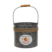 Meet Me At the Pumpkin Patch Jute Wrapped Buckets (Set of 2)