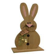 Chubby "Spring Time" Bunny on Base - 2ft H  (2 Count Assortment)