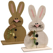 Chubby "Spring Time" Bunny on Base - 2ft H  (2 Count Assortment)