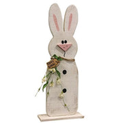 Skinny "Happy Spring" Bunny on Base - 2ft H