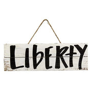Skinny Distressed Lath Hanging Americana Sign  (3 Count Assortment)