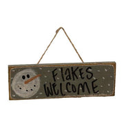 Flakey Snowman Sayings Sign  (4 Count Assortment)