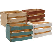 Rustic Wood Spring Crate  (4 Count Assortment)