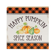 Happy Pumpkin Spice Season Square Block