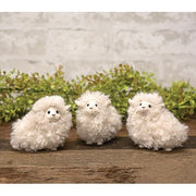 Mini Handcrafted Fuzzy Sheep (Set of 3)