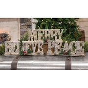 Glittered Birch Look Resin Holiday Sign (3 Count Assortment)
