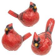 Resin Carved Look Cardinal (3 Count Assortment)