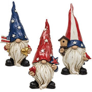 Resin Americana Gnome - 6"H  (3 Count Assortment)