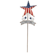 Americana Star Yard Stake - 20"  (2 Count Assortment)