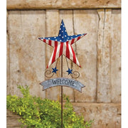 Americana Star Yard Stake - 20"  (2 Count Assortment)