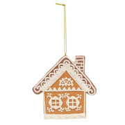 Glitter Clay Dough Gingerbread House Ornament  (3 Count Assortment)