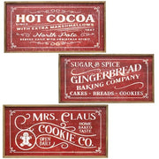 Vintage Distressed Engraved Bakery Sign  (3 Count Assortment)