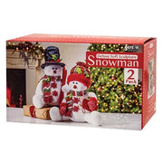 Stuffed Snowman with Hat & Scarf (Set of 2)