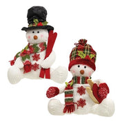 Stuffed Snowman with Hat & Scarf (Set of 2)