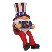 Resin Dangle Leg Americana Gnome  (3 Count Assortment)