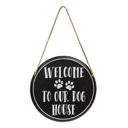 Embossed Round Metal Dog Sign  (3 Count Assortment)