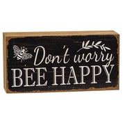 Distressed Bee Sayings Block  (6 Count Assortment)