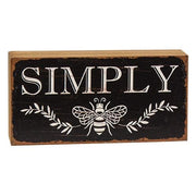 Distressed Bee Sayings Block  (6 Count Assortment)