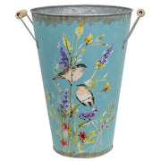 Blue Metal Birds - Butterflies & Blossoms Bucket  (2 Count Assortment)