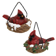 Resin Cardinal In Nest  (2 Count Assortment)