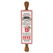 Hot Chocolate Rolling Pin Sign