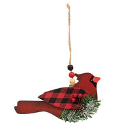 Wooden Cardinal Ornament  (3 Count Assortment)