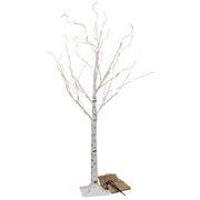 Electric Birch Tree with 88 Lights - 6ft