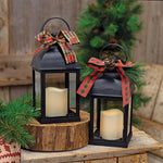 Battery Operated Black Holiday Lantern  (2 Count Assortment)