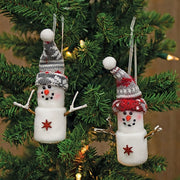 Plush Holiday Marshmallow Ornament  (2 Count Assortment)