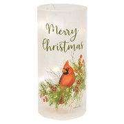 Frosted Glass Winter Bird Luminary  (2 Count Assortment)