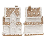 Glitter Resin Gingerbread Holiday Townhouse  (3 Count Assortment)