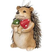 Resin Hedgehog with Mushroom  (3 Count Assortment)