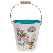 Spring Birds & Blooms Metal Bucket  (3 Count Assortment)