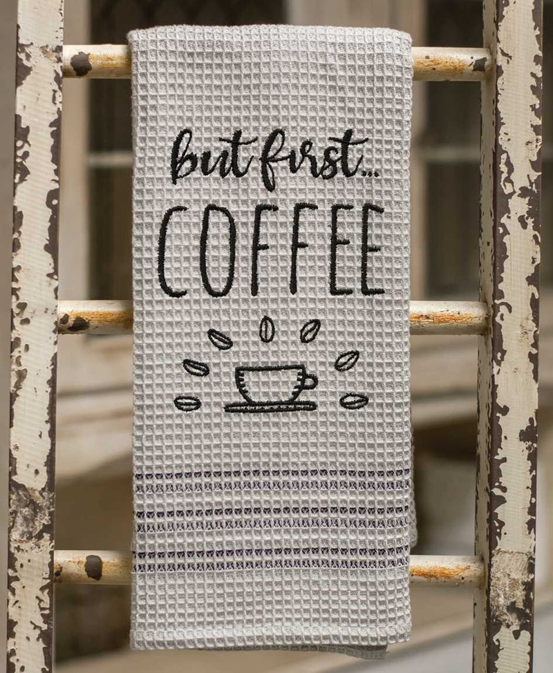 But First... Coffee Dish Towel