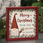 From Our Gnome to Yours Framed Sign with Easel