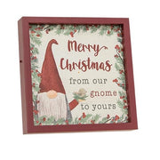 From Our Gnome to Yours Framed Sign with Easel