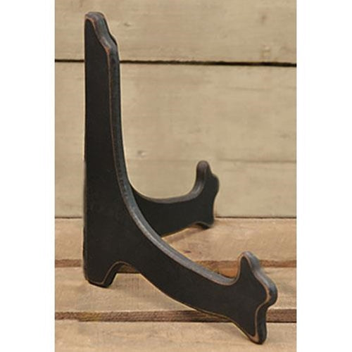 Long Oval Plate Stand - Black