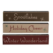 Winter Wonderland Block - 1.5x7x.75  (3 Count Assortment)