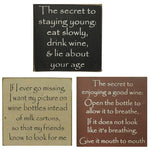 Young Square Sign - 4"  (3 Count Assortment)