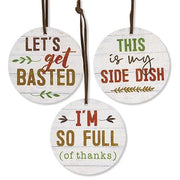 Let's Get Basted Wine Tags (Set of 3)