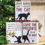 The Cat Christmas Box Sign  (3 Count Assortment)