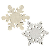 Wood Snowflake Sitter  (2 Count Assortment)